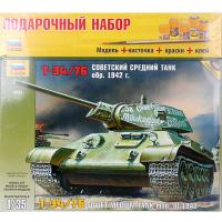 Сборная модель - Подарочный набор *Советский танк *Т-34|76**, масштаб 1:35 - 3535П