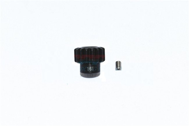 Мотор-редуктор TRAXXAS MAXX MONSTER TRUCK Harden Steel #45 Motor Gear 16T - 2pc set - GPM TXMS016TS - TXMS016TS-BK