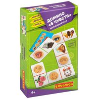 Настольная игра домино Bondibon *5 чувств* из серии Играй Думай Учись - ВВ4876