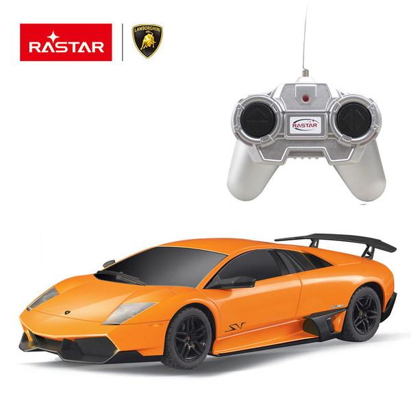 Радиоуправляемая машина Rastar Murcielago LP670-4 масштаб 1:24, оранжевый - 39000O
