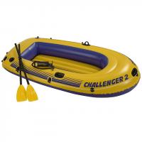 Надувная лодка Challenger-2-Set двухместная 236*114*41 см + насос и весла - 68367