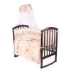 Комплект в кроватку Baby Care *Бельчата*, 7 предметов, простыня на резинке (голубой, розовый, бежевый) - КВ-218