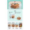 Конструктор RTOY 3D из миниблоков Вкусные сладости вафли, 118 элементов - JK5623