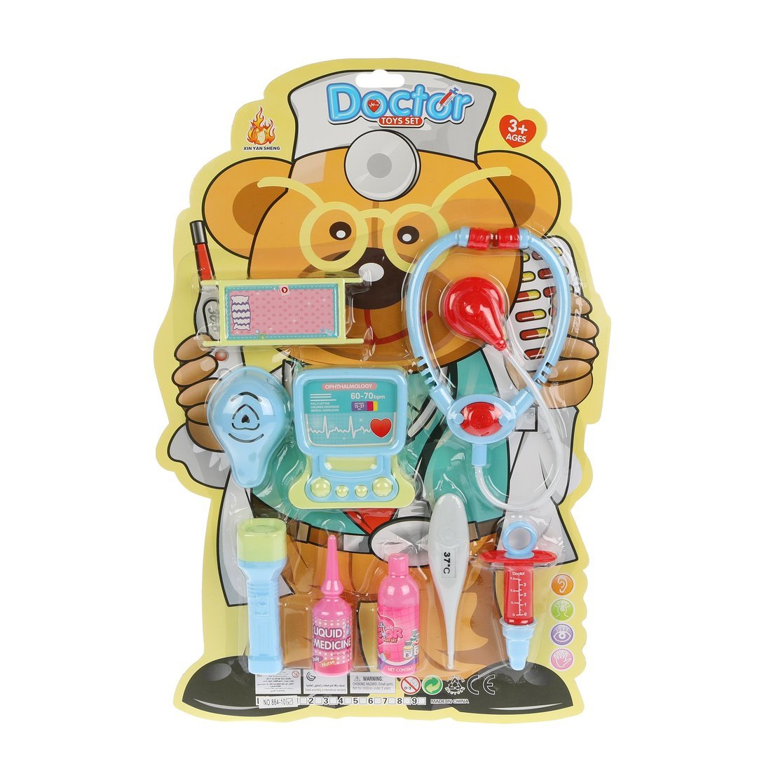 Игровой набор Доктор, 9 предметов - 884-10