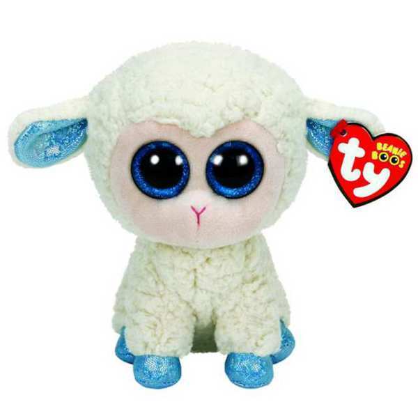 Мягкая игрушка Beanie Boo*s Овечка (белая с голубыми копытцами), 15,24 см - 36018