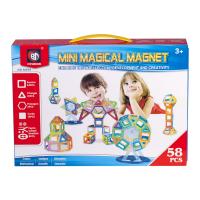 Конструктор магнитный QUNXING TOYS 58 деталей - M058