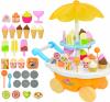 Набор Junfa Toys Мини передвижная тележка-прилавок с мороженым, свет, звук, 39 предметов - 668-26