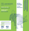 3D пазл из дерева Uniwood Бык с набором карандашей - UW30162