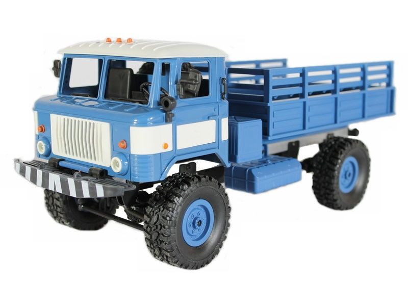 Радиоуправляемая машина MN MODEL ГАЗ-66 грузовая (синяя) RTR 4WD масштаб 1:16 2.4G - MN-66B