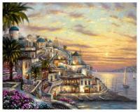 Алмазная мозаика Color Kit *Закат на Санторини*, 40*50 - KUK005