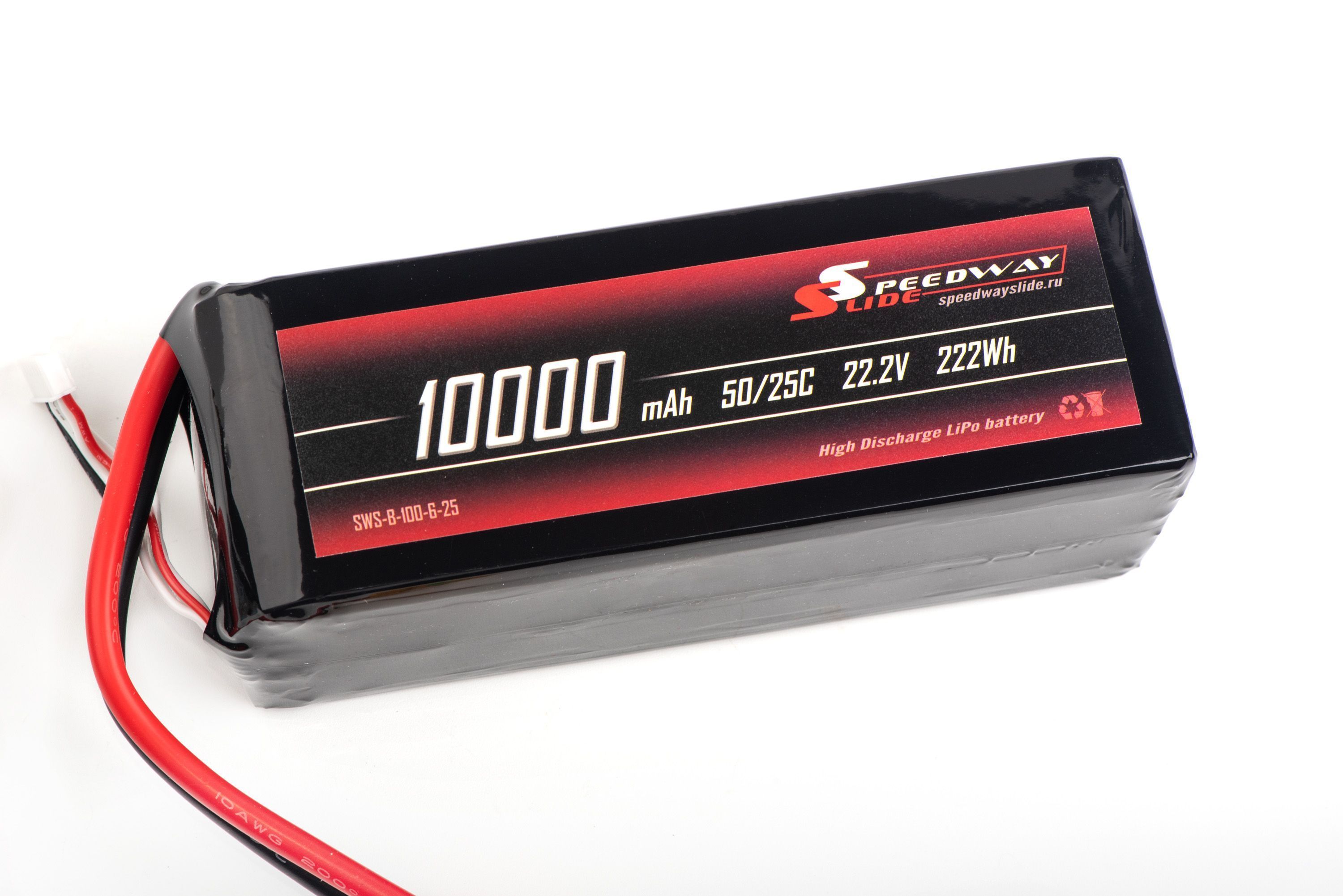 Аккумулятор Speedway Slide Li-Po soft case 6S 22.2v 10000mAh 25C XT90S - SWS-B-100-6-25-XT90S