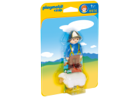 Конструктор Playmobil 1.2.3.: Пастух с овцами - 6974pm