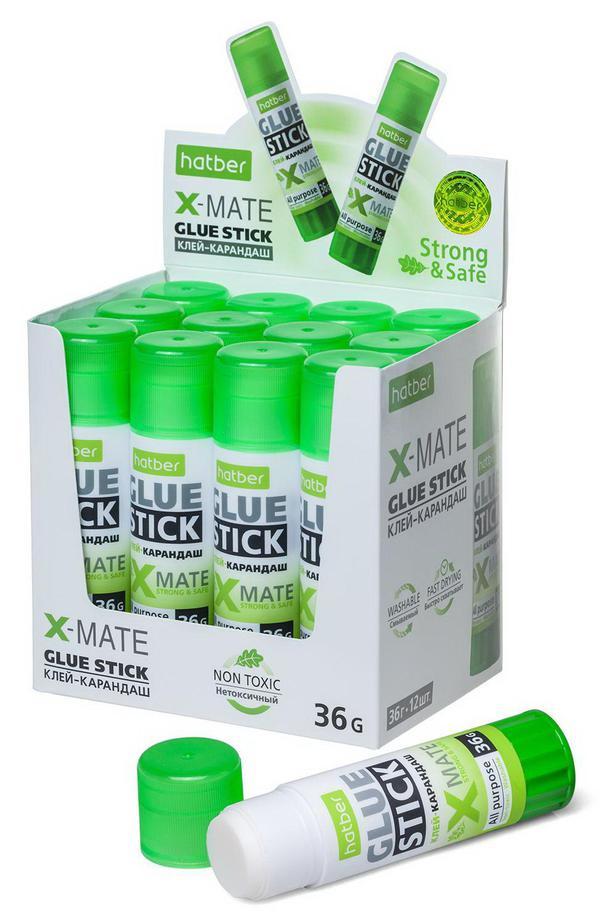 Клей-Карандаш Hatber X-Mate 36 гр - GS-058780