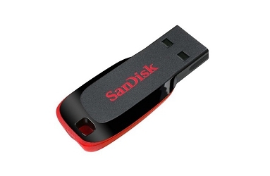 Флешка USB SanDisk 16GB Cruzer Blade черный - 233517