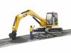 Мини Экскаватор Cat с рабочим - 02-466