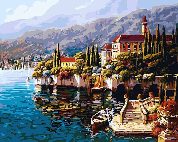 Картина по номерам *Варенна. Италия*, 40х50 см - 370-AB-no