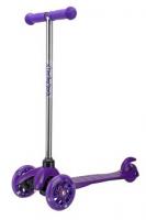 Самокат Moby kids, управление наклоном, светящиеся колеса, фиолетовый - 64970