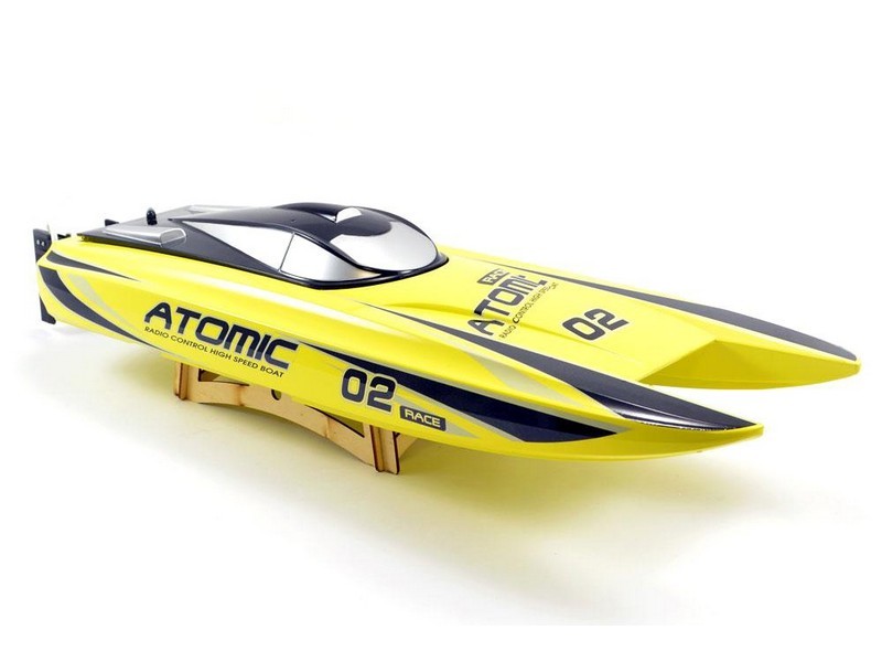 Радиоуправляемый катамаран Volantex RC ATOMIC 700 желтый Brushless PNP - EXA79204PY