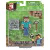 Игровой набор Jazwares Minecraft с фигуркой Стива, кубом земли и киркой - 16501