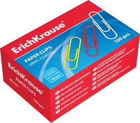 Скрепки цветные ErichKrause, 33 мм, 100 шт - 24872EK