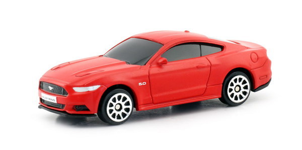 Машина металлическая RMZ City Ford Mustang 2015, масштаб 1:64, красный матовый - 344028SM(A)