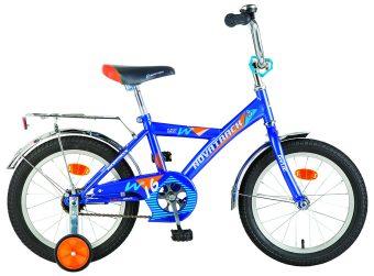 Велосипед Novatrack Twist 16*, синий, тормоз ножной, крылья цвет, багажник хром - 161TWIST.BL7