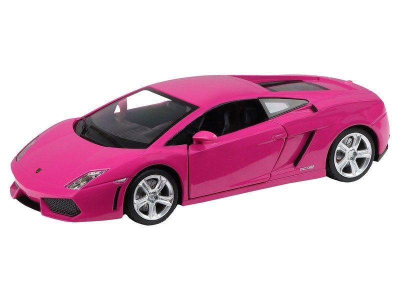 Машина Автопанорама Lamborghini Gallardo, розовый, масштаб 1:24, свет, звук - JB1251383