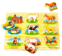Вкладыш-Пазл со звуком Melissa*Doug Ферма - 268м