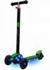 Самокат Y-SCOO MAXI Laser Show black|green - 5857