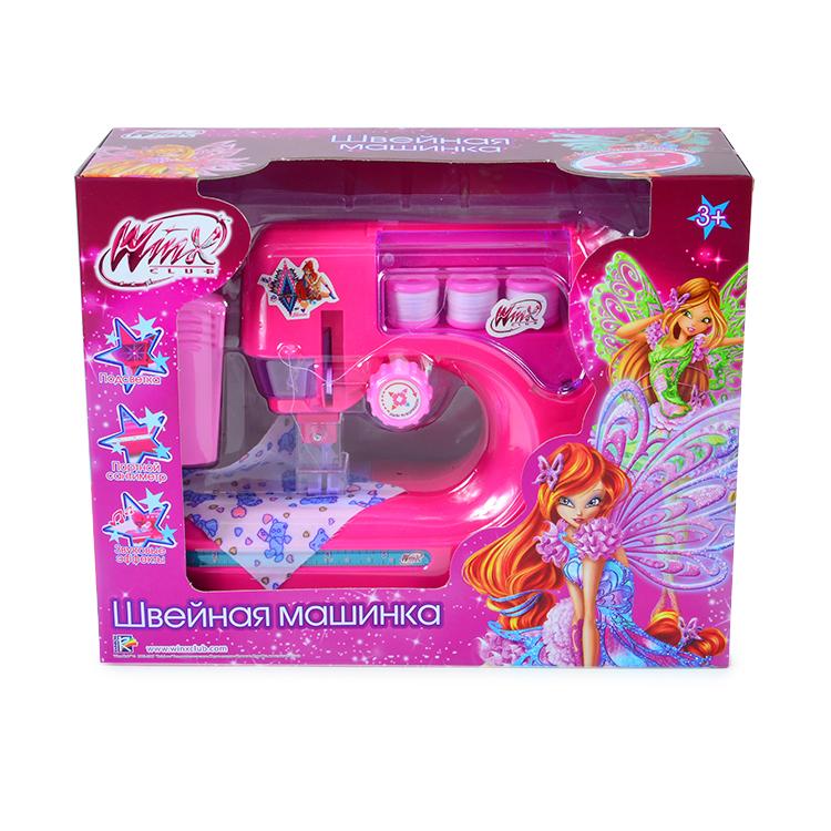 Игровая швейная машина Winx (шьёт, свет, звук, ткань, нитки, 21 см) - WNX0207-105