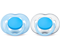 Пустышки силиконовые Philips AVENT 6-18 месяцев, 2 шт синий  - SCF178|27
