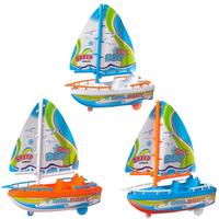 Лодка парусная Junfa Toys заводная - 535-6