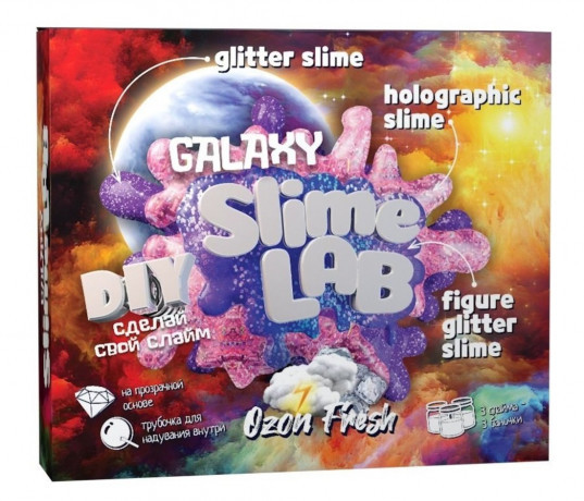 Набор для экспериментов Висма Slime lab Гэлэкси. Озон фреш - 810пл
