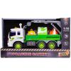Машинка Abtoys Спецтехника Мусоровоз с мусорными баками, инерционная, свет, звук масштаб 1:16 - C-00493