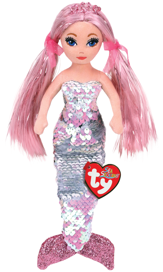 Мягкая игрушка TY Кукла *Русалка CORA* 45 см - 2300
