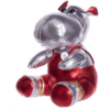 Мягкая игрушка ABtoys Бегемот серебристый,16 см - M2110