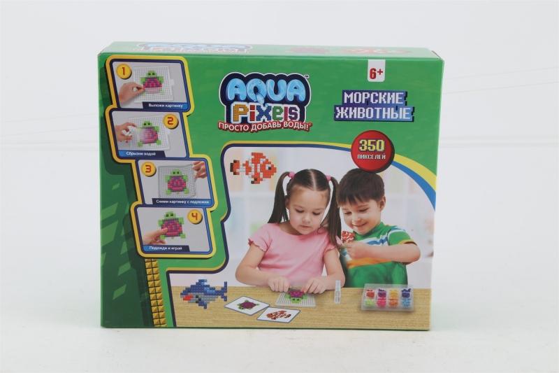 Набор для творчества 1TOY из серии Aqua Pixels, Морские животные, 350 деталей - Т13079