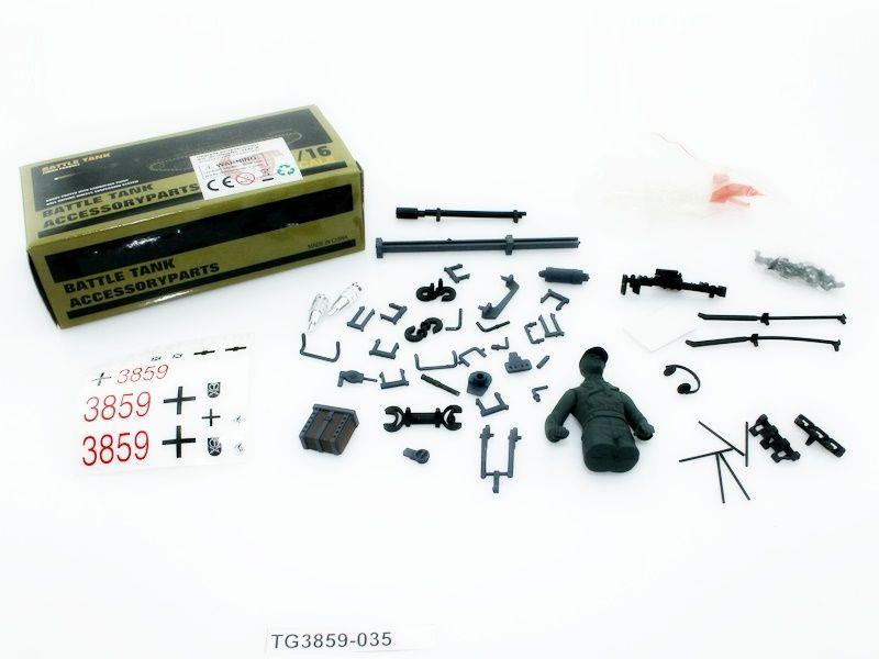Набор наклеек и аксессуаров для танка Panzer IV F2, неокрашен - TG3859-035