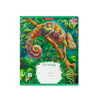 Тетрадь ученическая Джунгли, 18л., линейка - 46589ЕК
