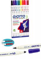 Фломастеры GIOTTO TURBO DOBBLE 10 цв - 424600