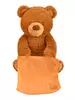 Мягкая игрушка Fluffy Family Мишка интерактивный Ку-ку 27см, бурый - 681957