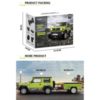 Радиоуправляемый внедорожник HB 666 Suzuki Jimny PRO с прицепом 4WD RTR масштаб 1:16 2.4G - HG4-53PRO-54-G