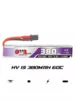 Аккумулятор LiHV GNB - 3.8V 380mah 60C (1S1P, HV, 6.5x11x61 мм) - GNB3801S60WHV