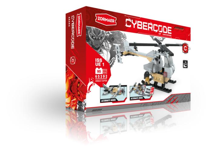 Конструктор Zormaer *Assault copter*, 95 элементов, CYBERCODE - 65392