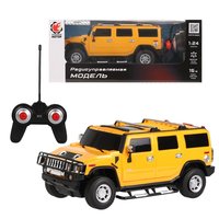 Машина на радиоуправлении Пламенный мотор *Hummer H2*, масштаб 1:24, желтая - 870526