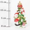 Новогодняя свеча Snowmen Елка со снеговичками, 16.5 см - Е93233