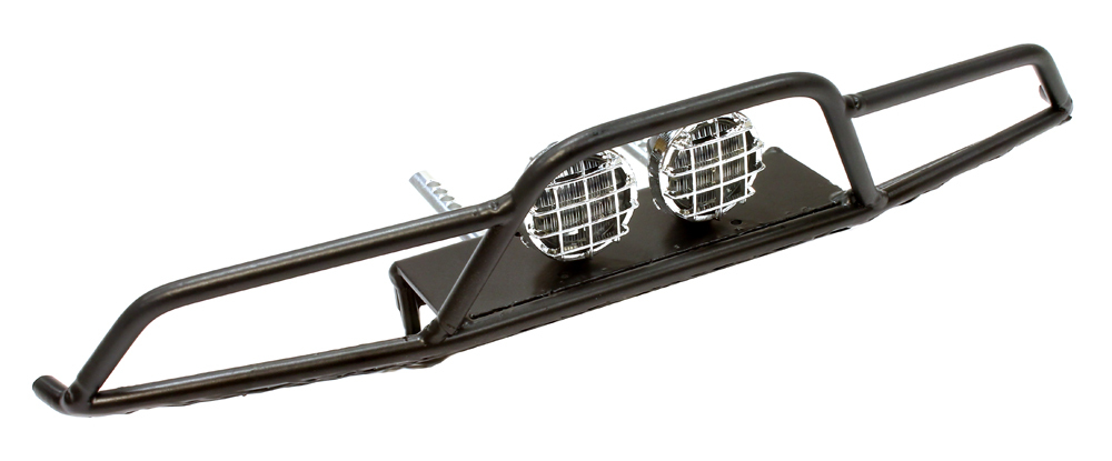 Передний бампер с LED фарами (черный) для Axial SCX-10 - C25749BLACK