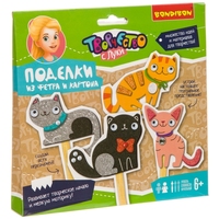 Поделки из фетра и картона Bondibon *Любимые питомцы - котята* - ВВ3358