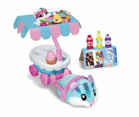 Игровой набор 1Toy Тележка хомодильник для мороженого,голубой хомяк - Т12497