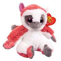 Мягкая игрушка ABtoys Лемур темно-розовый, 17 см - M5056